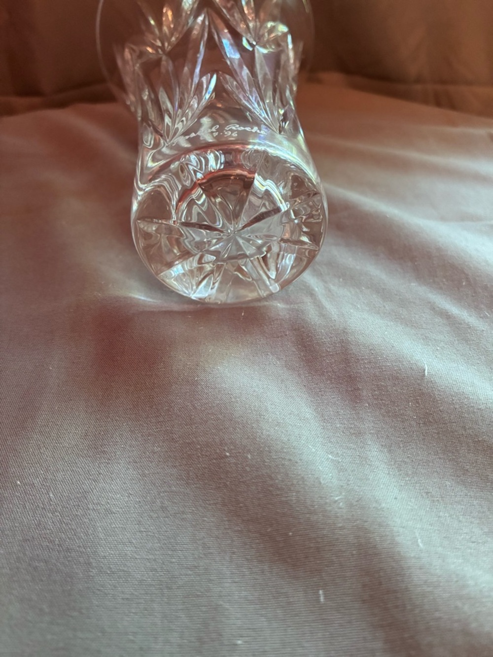 Waterford Crystal Vintage 1996 Mother’s Day Vase signed by Pascal Roche - Picture 5 of 10